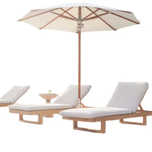 ligstoel teakhout kapu