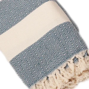 Diamant Petrolblauwe Deken